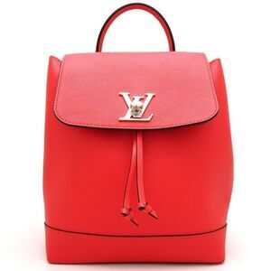 Louis Vuitton Lock Me Backpack Daypack Ruby